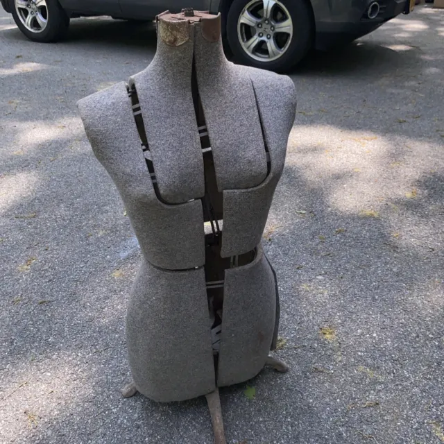 Vintage Seamstress Adjustable Dress Form Mannequin & Stand