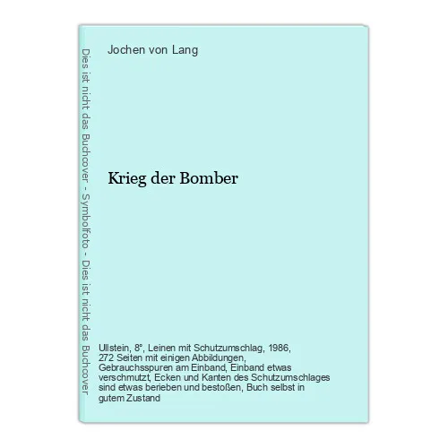 Krieg der Bomber Lang, Jochen von: