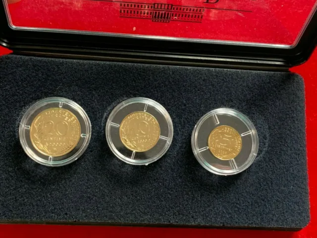 #6313 - RARE Coffret Monnaie de Paris découverte 2000 5, 10 et 20 cts - FACTURE