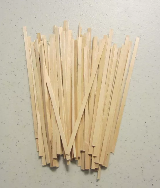 1000 Wood Coffee Stirrers 5.5" Stir Wooden Craft Popsicle Cupcake Sticks 2