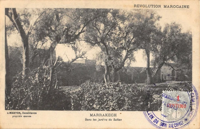 Cpa Maroc Marrakech Dans Les Jardins Du Sultan