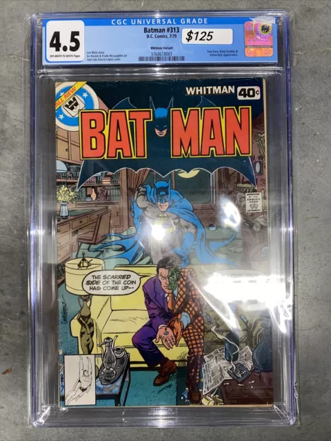Batman #313 CGC 4.5 White Pages Whitman Variant 1st Appearance of Tim Jace Fox