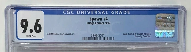 Image Spawn 4 Cgc 9.6 Image Comics #0 Coupon Included Pin Up By Dave Sim 2