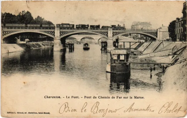 CPA AK Charenton Le Pont, Pont du Chemin de Fer FRANCE (1282206)