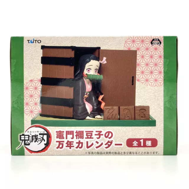 DEMON SLAYER NEZUKO kamado Perpetual Calendar Figure Authentic Kimetsu