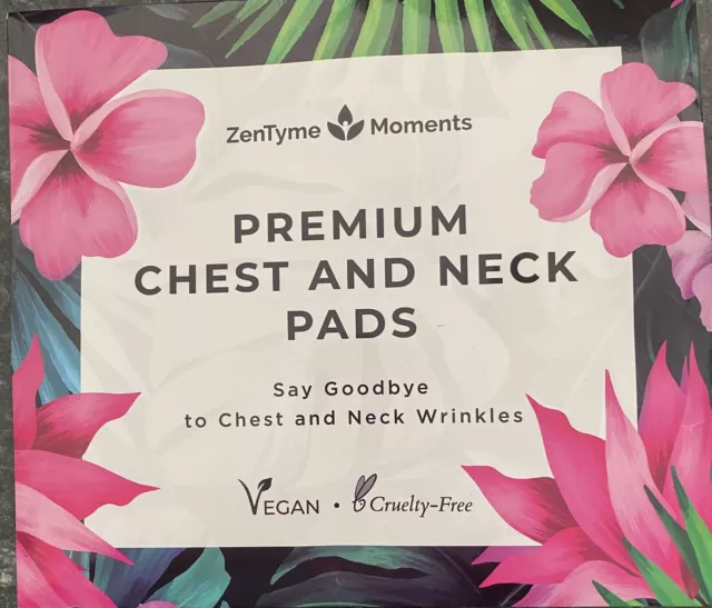 ZENTYME MOMENTS PREMIUM Chest And Neck Pads - Say Goodbye To Wrinkles -  Vegan $6.50 - PicClick