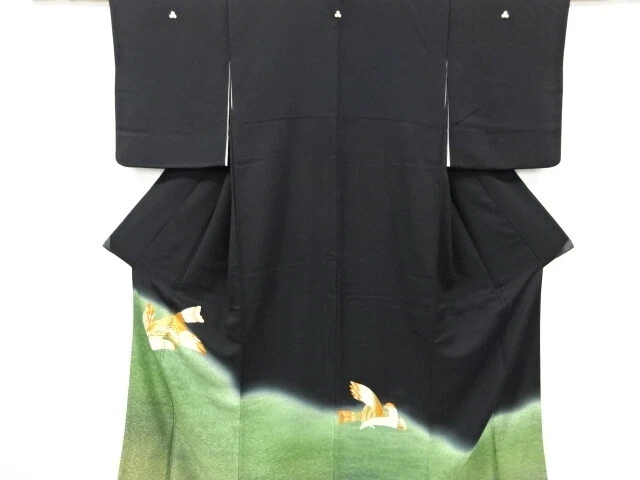 6746808: Japanese Kimono / Vintage Tomesode / Embroidery / Bird