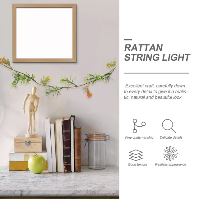 Ghirlanda LED Edera Artificiale - 5m, 50 Luci, Timer 6h, Batterie AA, Decorazione Parete Verde - Foto 9