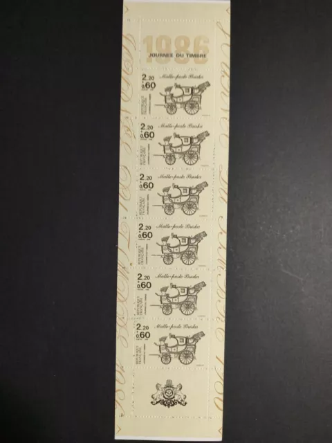Carnets journées du timbre de 1986  Carnets neufs