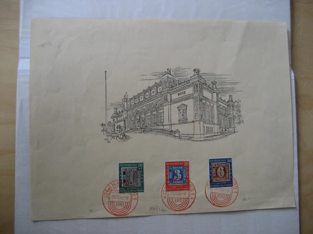 Bund Michel 113/15 auf Gedenkblatt inkl. 114 II (13314H)