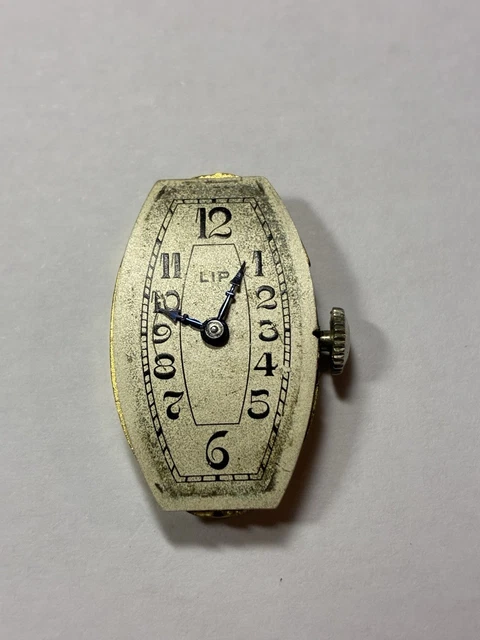 Mouvement Horloger Ancien LIP R017-A – Pièce Détachée Incomplète Pour Restauration