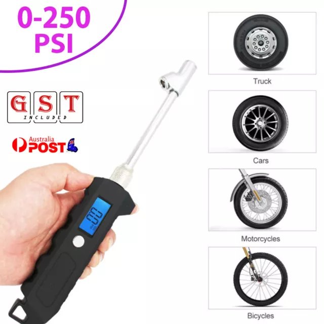 Digital Tyre Pressure Gauge Air PSI Meter Tester Tire Gauge Car Bike Truck Auto