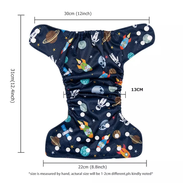 Washable Baby Cloth Diaper Eco-friendly Ecological Nappy Adjustable Infant 2