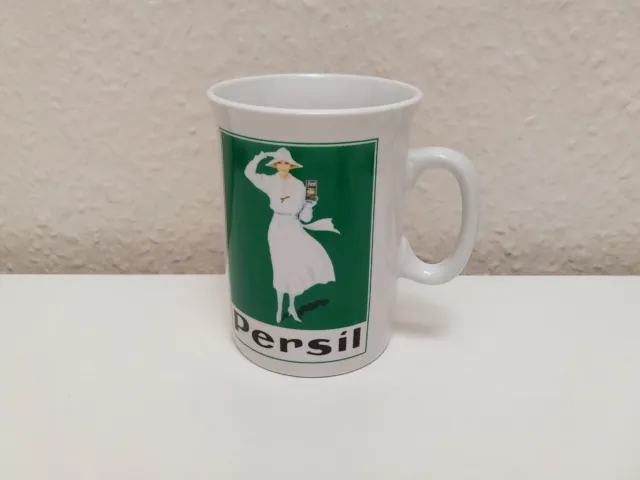 Nostalgie Persil Sammel Tasse Kaffeebecher Retro  Reklame Werbung grün