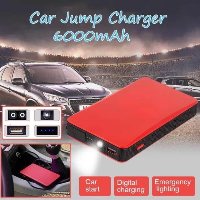 12V 20000mAh Mini Portable Car Jump Starter Power Booster Battery Charger Tool 2