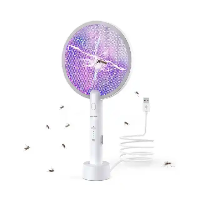 New Paplone White WD-942 Electric Fly/Mosquito Swatter