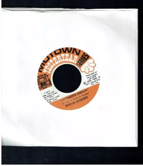 Stevie Wonder My Cherie Amour/Yester Me Yester You Yesterday Vinyl Single