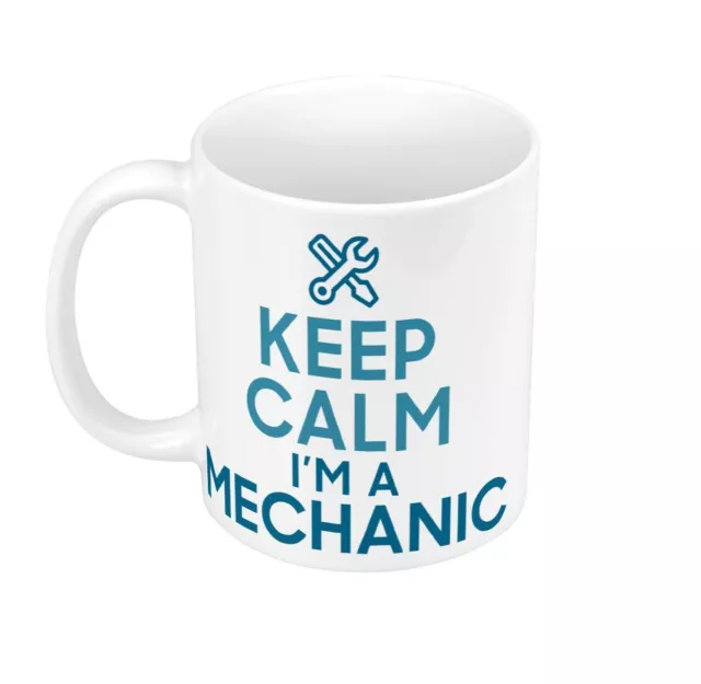 Tasse Céramique Mug Keep Calm I'm a Mechanic Parodie Job Blague Job Mécanicien