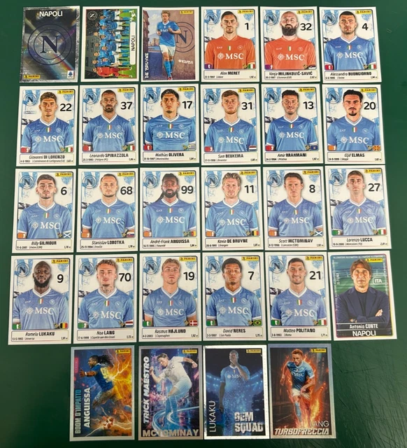 Calciatori Panini Serie a 2003 04 Squadra Completa Napoli 7 Figurine