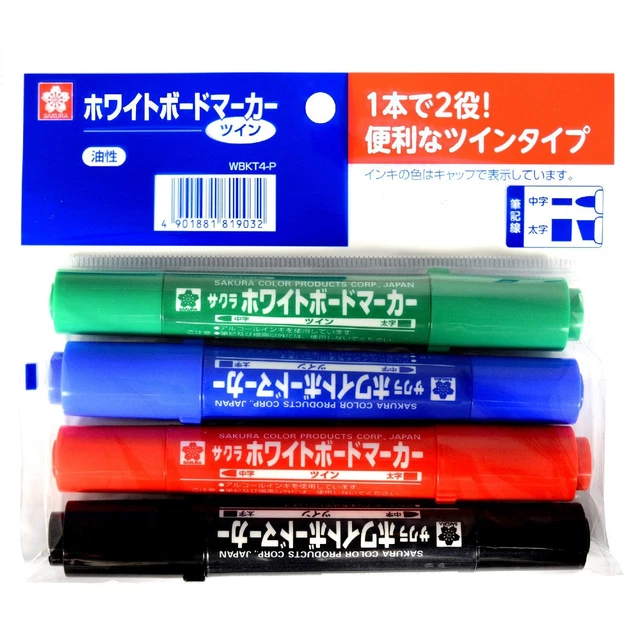 Sakura Crepas white board marker twin 4color WBKT4-P 779
