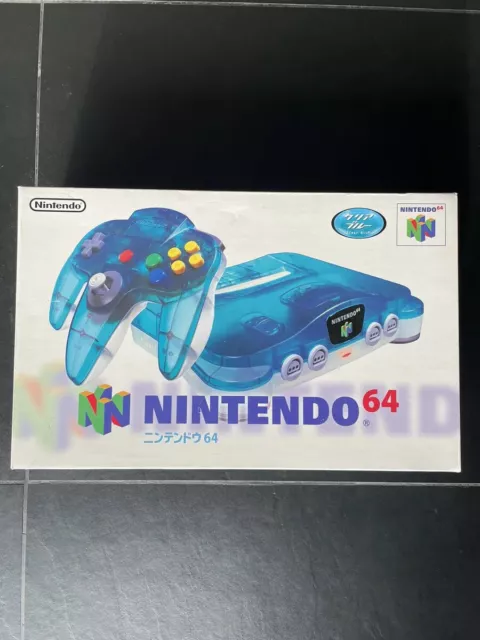 Nintendo 64 N64 Jap Clear Blue en boîte CIB