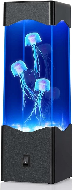 USB Powered Aquarium Night Lights Multi-Color Jellyfish Lava Lamps Home 7 Colors