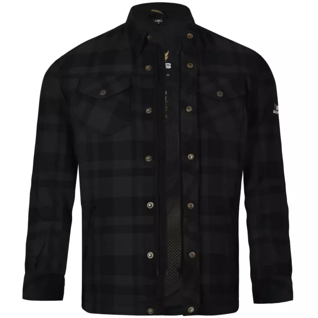 Bores Lumberjack Jacken-Hemd Basic schwarz / dunkelgrau Herren
