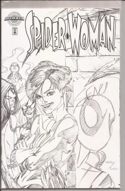 Spider-Woman #1 - Authentix Variant Remarked & Signed By Bart Sears W/Coa