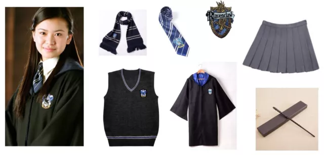 Kids Adult Cho Chang Costume Harry Potter Cosplay Book Week Ravenclaw Dress Up