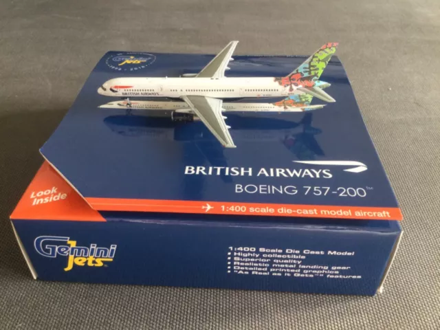 British Airways Boeing 757-200 G-CPEL Gemini Jets Model 1:400 - GJBAW1695