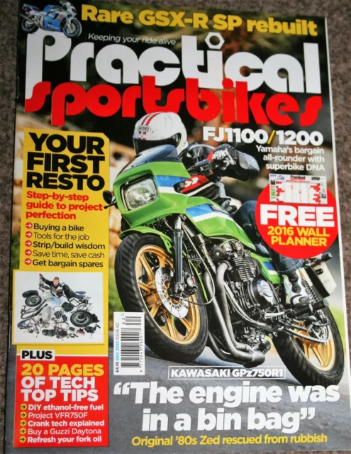 Practical Sportsbikes Magazine Issue 62 Dec 2015 Honda Cbr900Rr Fireblade Vfr750