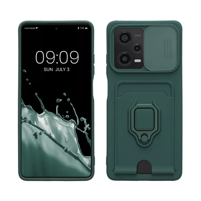 Funda para Xiaomi Redmi Note 12 Pro 5G con tapa para cámara y tarjetero