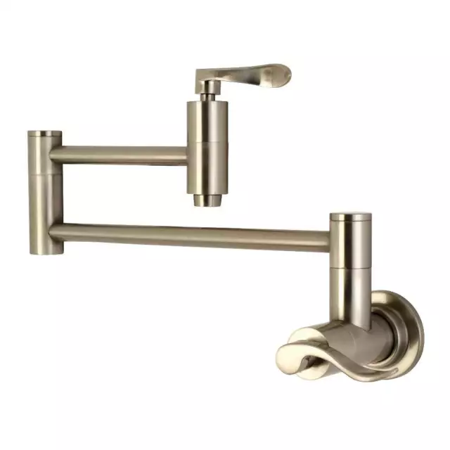 Kingston Brass KS8108DFL Wall Mount Pot Filler Kitchen Faucet