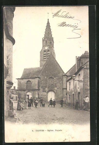 CPA Cloyes, Facade du Eglise