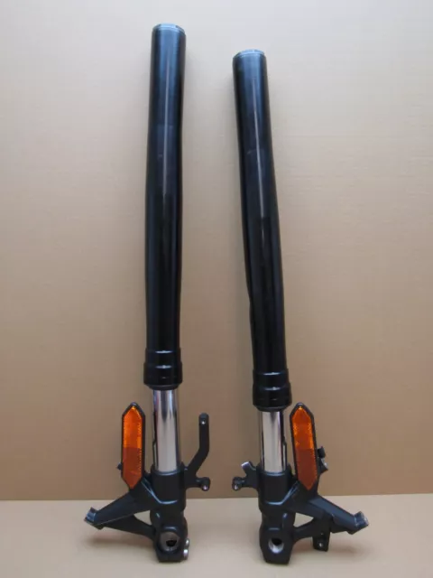 Kawasaki Z H2 Z1000 KLFB 2020 3,484 mls fork tube stanchions pair #BENT# (9077)