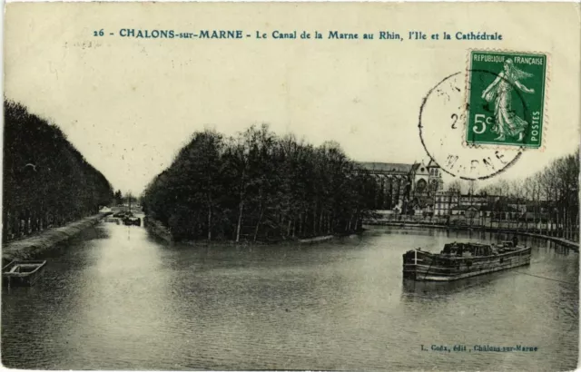 CPA CHALONS-sur-MARNE - Le Canal de la MARNE (363629)