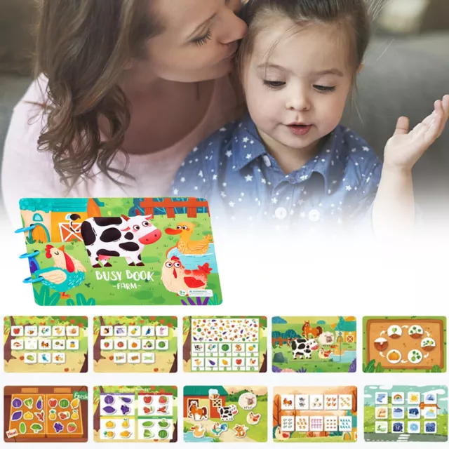 Montessori Quiet Book for Toddlers Montessori Preschool Educational Busy Book