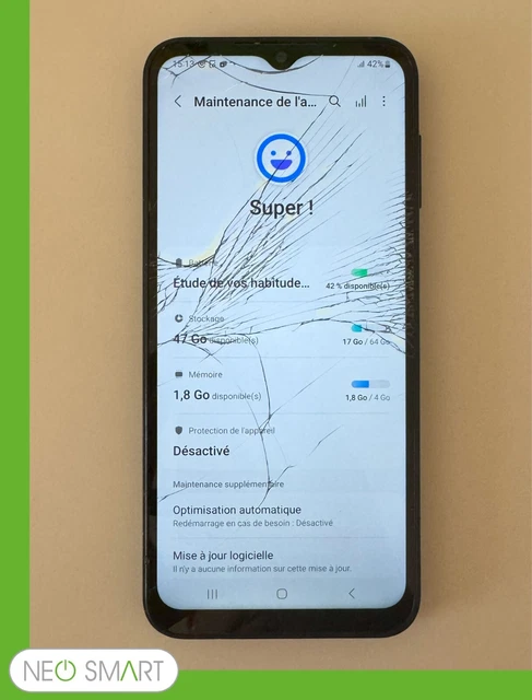 SMARTPHONE - SAMSUNG A14 - SM-A145R/DSN - 64 GO - Vitre cassée EUR 65 ...