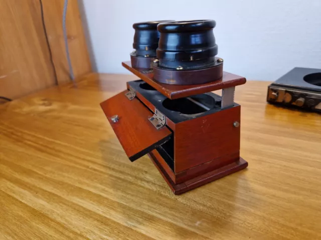 altes Stereoskop Stereobetrachter von Ernemann A.G. Dresden Stereoscope