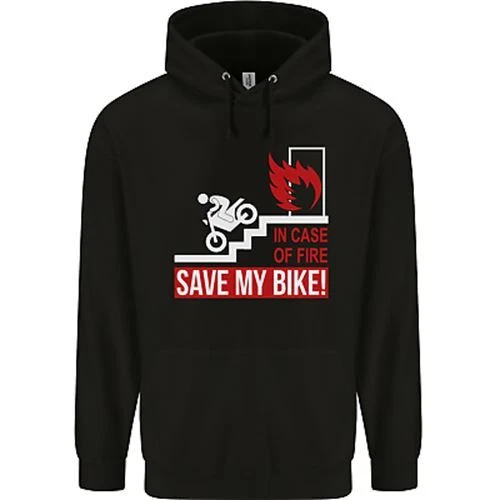 Felpa con cappuccio emergenza moto biker moto bambini
