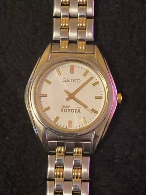 Seiko Team Toyota Two Tone Womens Watch Stainless Steel