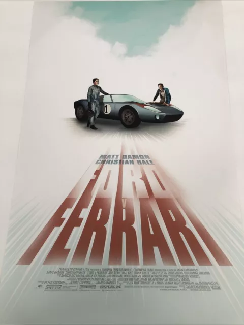 FORD V. FERRARI Matt Damon Borderless 11x17 Poster