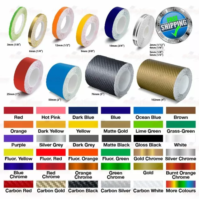 Roll PIN STRIPE Car Model Motorcycle Self-Adhesive Decal Line TAPE Vinyl Sticker