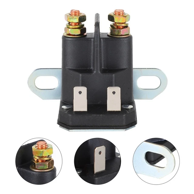 Solenoide 12v Tracteur Tondeuse Solénoïde De Relais De Démarreur, Accessoires De Tracteur De Pelouse 12v Cuivre Abs En Aluminium Pour Mtd 725 04439b 96223298 Relais Demarreur Tracteur Tondeuse