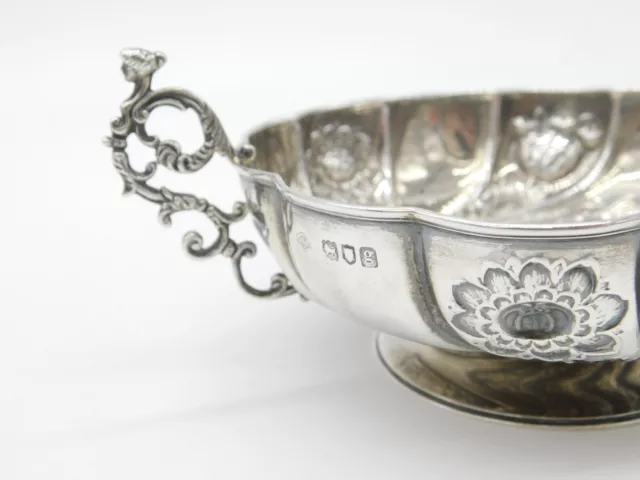 Edwardian Sterling Silver Art Nouveau Dish with Acanthus & Maiden 1902 London 3