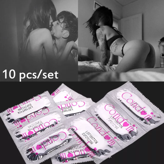 10 Pcs Ultra Thin Latex Condom Men Products Latex-Condoms