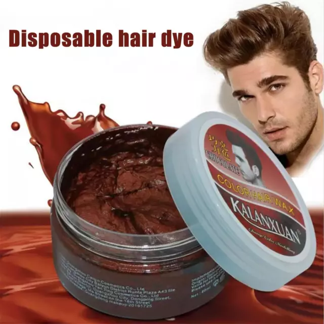 Fashion Temporary Hair Color Dye Mud Salon Hair Wax Dye] Styling Cream Hair♻