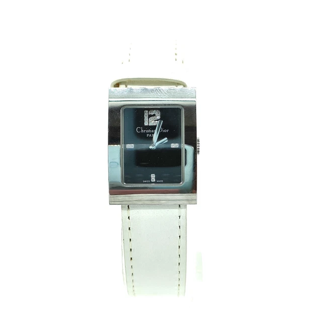 Christian Dior Watch  D108-109 Diamond index 19mm Women's Black X Whites 1839608