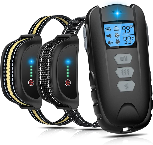 Dog Training Collar for 2 Dogs, Dog Shock Collar with Remote for Large Medium Sm