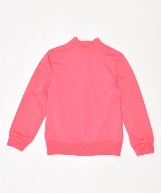 ADIDAS Girls Graphic Tracksuit Top Jacket 5-6 Years Pink DV05 2